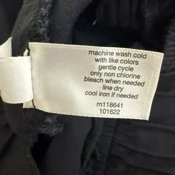 Lane Bryant Womens Crop Pants Size 18 Black Drawstring Relaxed Elastic Waist - Picture 9 of 12